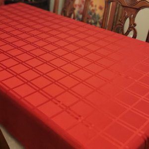 Vintage Red Christmas Holiday Rectangular Tableclothe